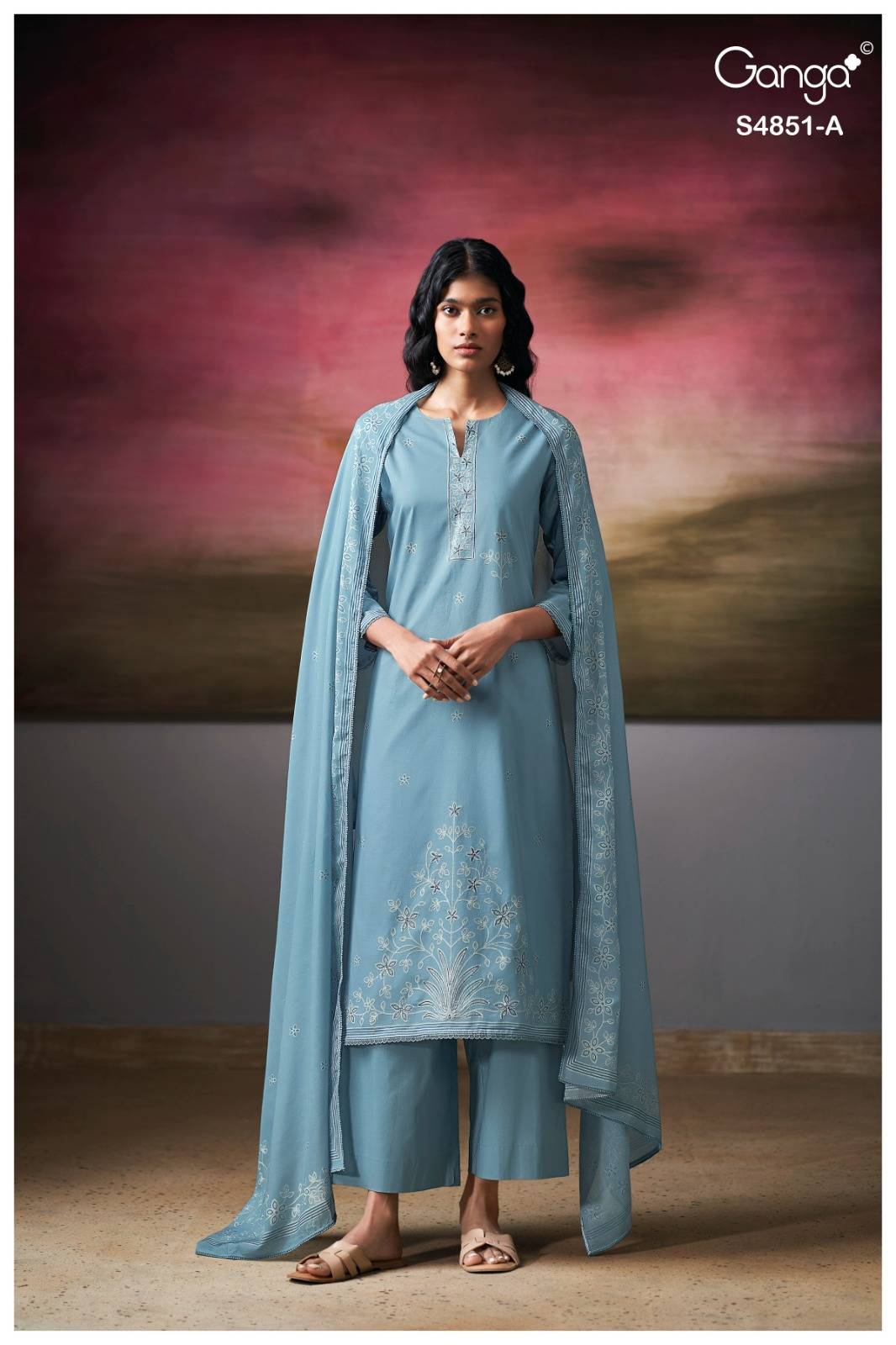 PELYRA 4851 By Ganga Fashion Stylish Beautiful Colourful Cotton Dresses At Wholesale Price